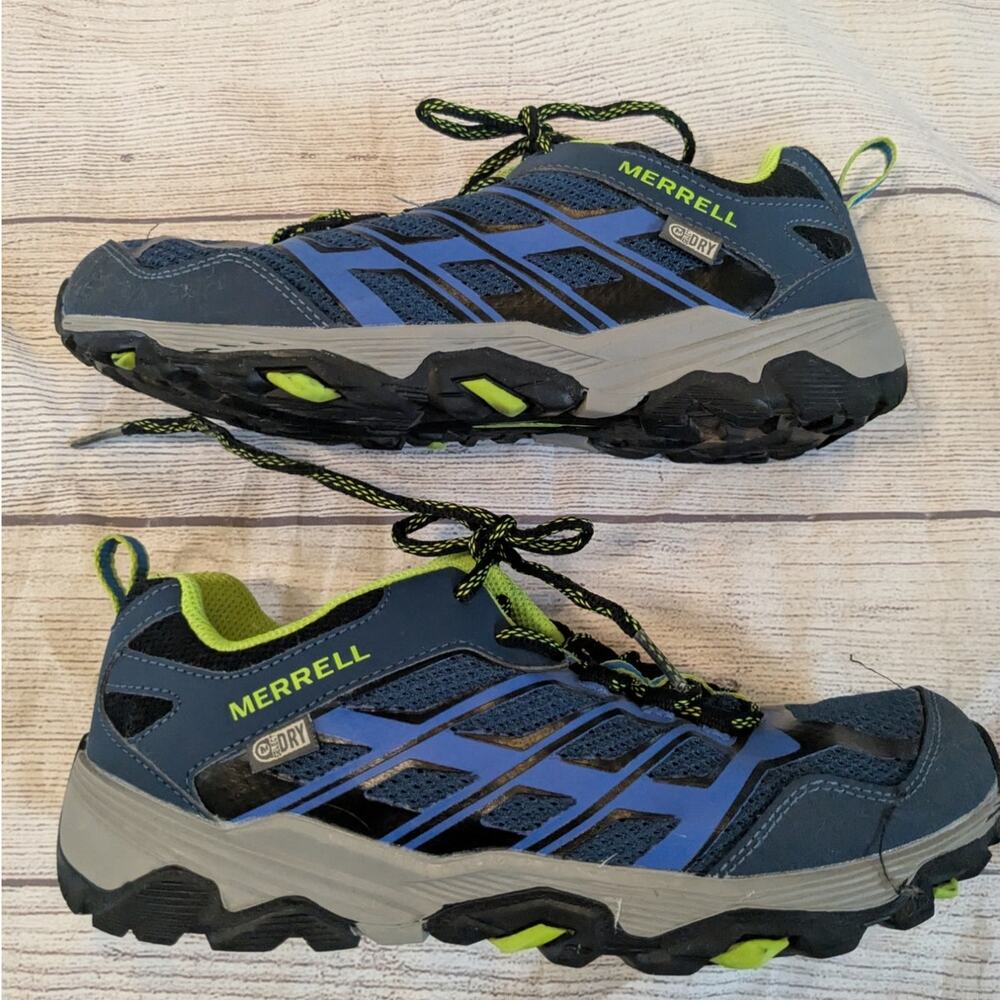 Merrell Moab Select Dry Waterproof Hiking Shoe Green Blue 5
